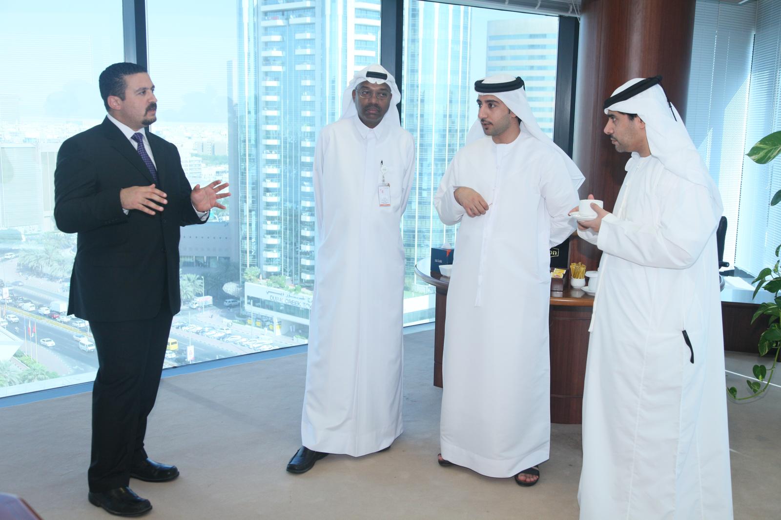 Founder consulting with senior leaders